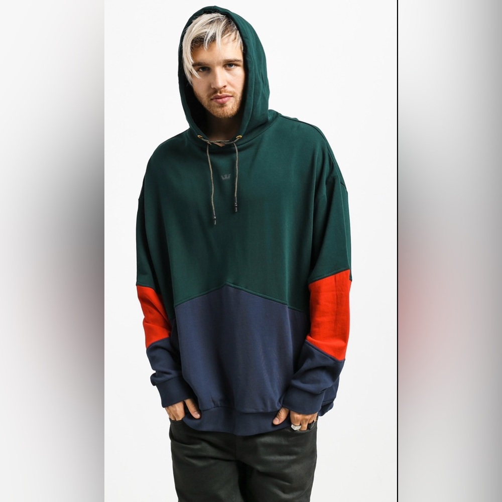 Supra 92 Fleece HD Mens XL Pullover Hoodie in a color-blocked design
